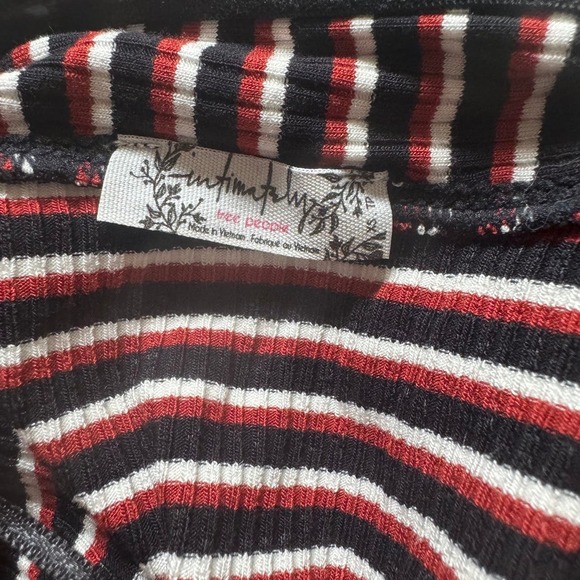 Intimately Free People Show Me Black Ribbed Striped Tube Top in Black Combo - Picture 7 of 7